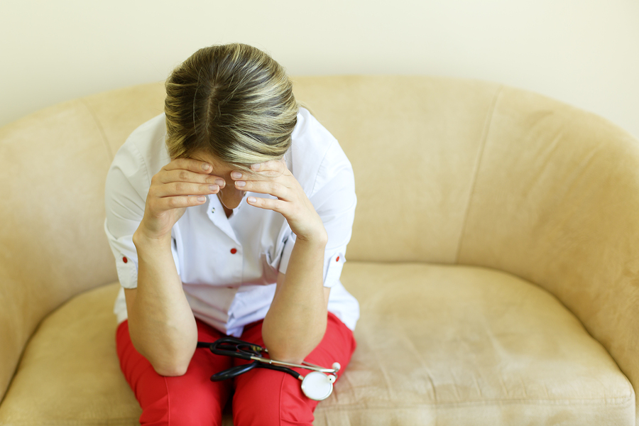Exhausted Medical Nurse RN Overtime Unpaid Wages Break Violations